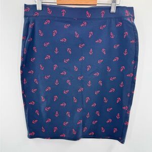 3for$20 Navy Sailer Hook Pull up Skirt size M